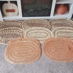 Vintage rattan placemats
